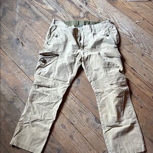 Ralph Lauren Tan Cargo Pants Relaxed Fit